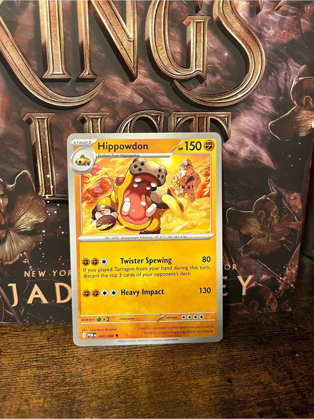Hippowdon Pokemon Trading Card Perfect Order Regular 040/088